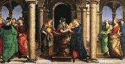 RAFFAELLO Sanzio The Presentation in the Temple (Oddi altar, predella) USA oil painting artist